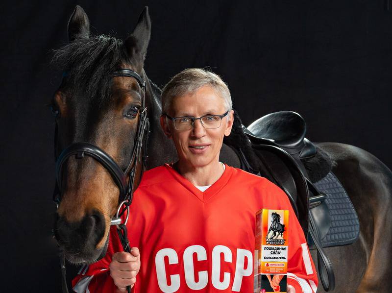 Знаменитый российский игрок в хоккей Игорь Ларионов стал амбассадором бренда «Лошадиная сила»