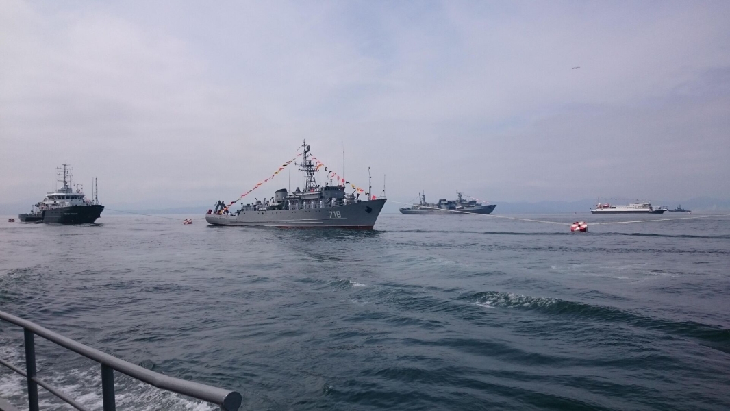 Отряд кораблей ТОФ вышел в море после делового захода в Камбоджу